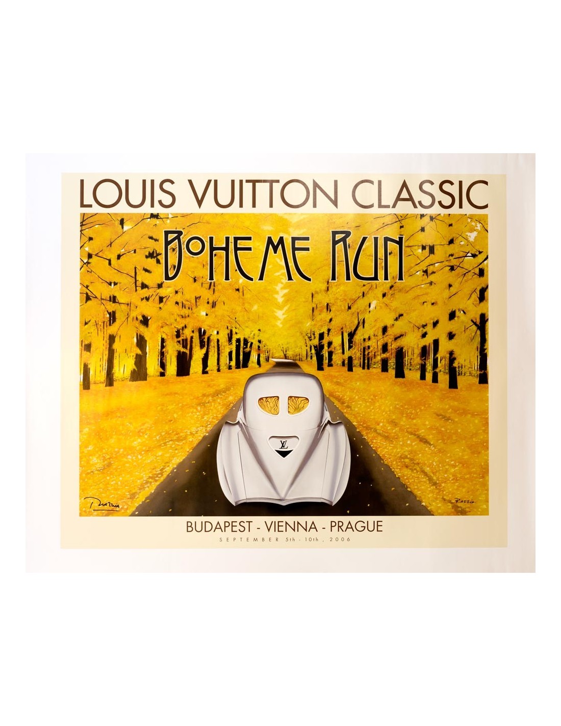 Razzia Louis Vuitton Classic Boheme Run 2006 original hand signed original  lg