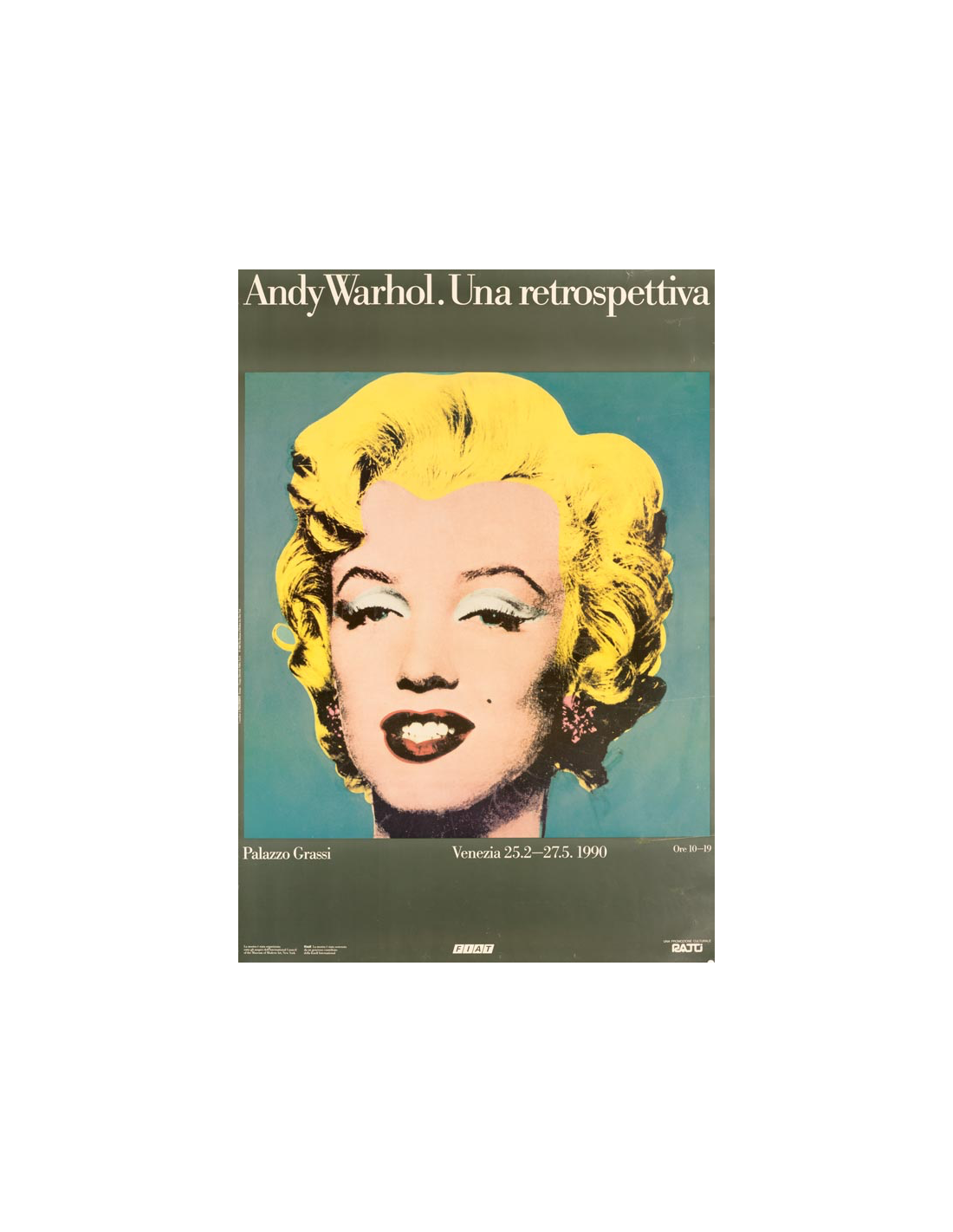 ANDY WARHOL RETROSPECTIVE 1990 ORIGINAL VINTAGE POP ART POSTER MARILYN ...