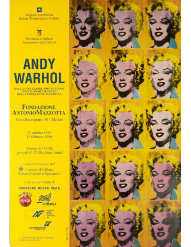 Rodet Massakre Gøre klart ANDY WARHOL 20 Marilyns ORIGINAL VINTAGE POP ART POSTER ON LINEN