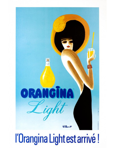 Bernard Villemot Reproduction Art Vintage Orangina Fruitillina Print Poster