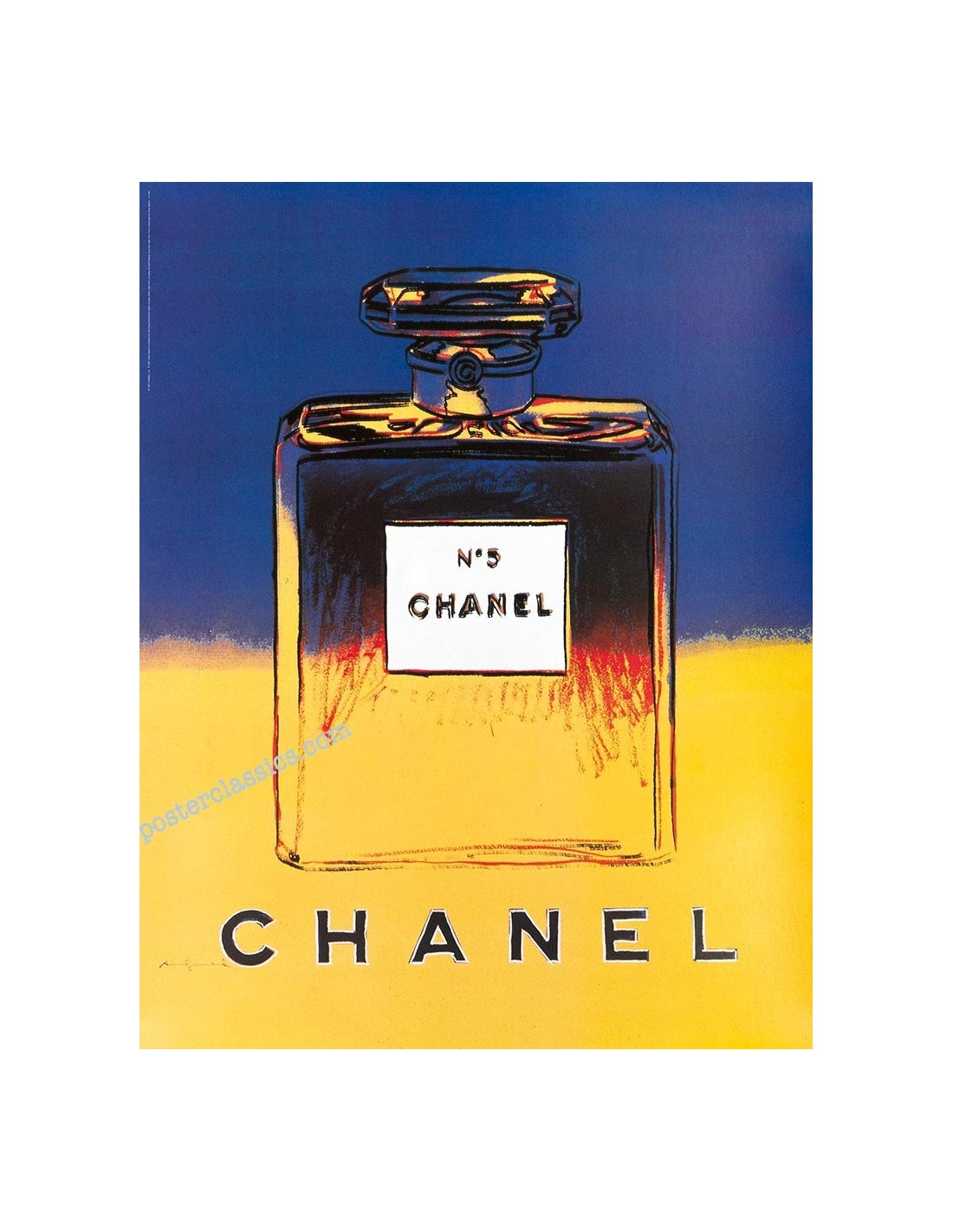 Andy Warhol Chanel N5 poster, Andy Warhol Popart poster, Andy
