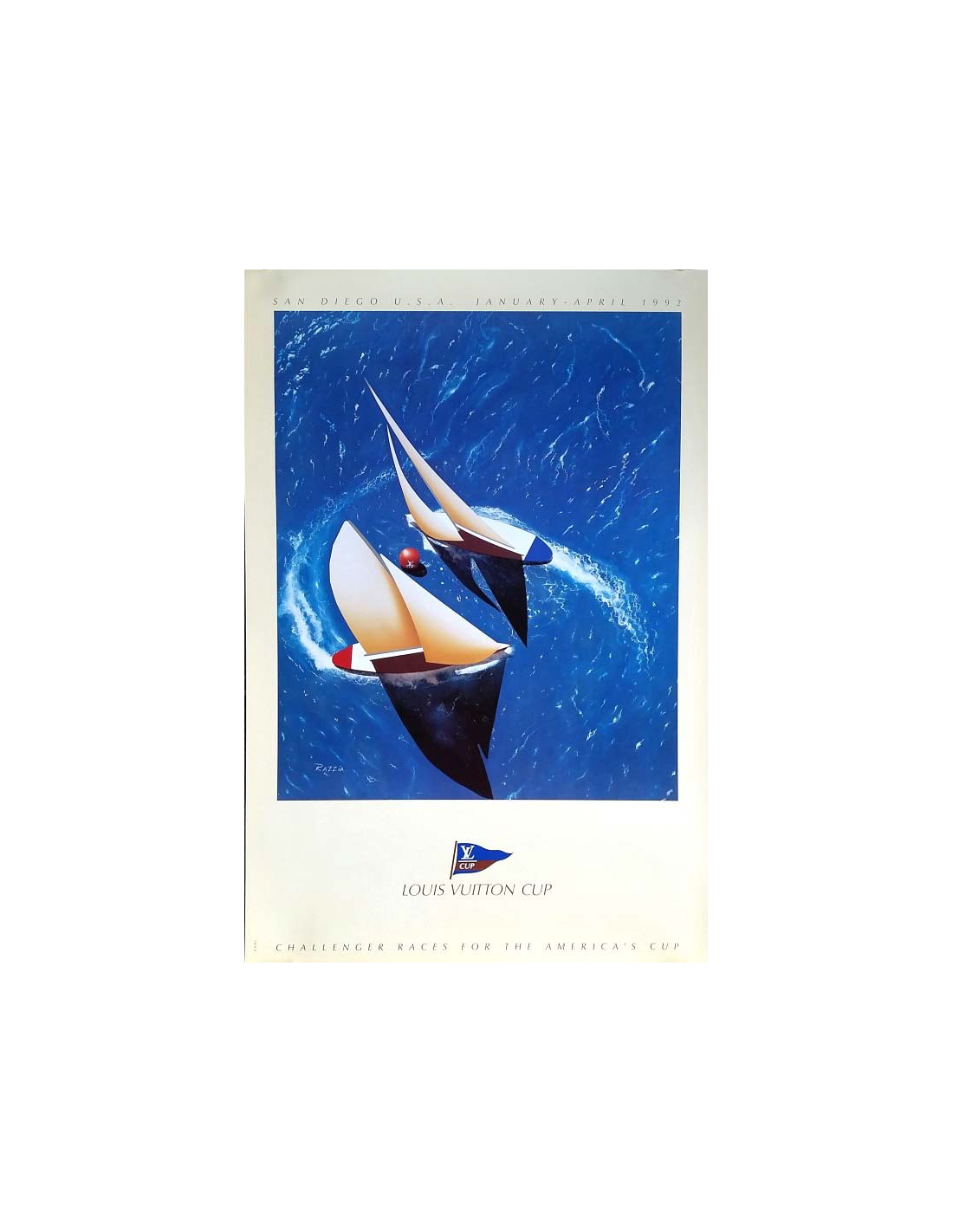 Louis Vuitton Cup Sports Advertising Poster