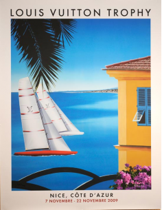 Razzia, 2002, Original Louis Vuitton Cup Sailing Poster, Auckland New  Zealand