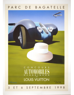 Original Pair Of 1987 Perth Louis Vuitton Cup Framed Posters 21 X