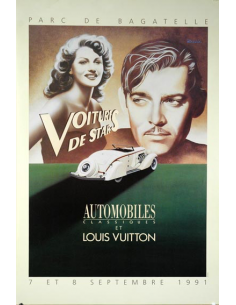 Gerard Courbouleix-Deneriaz  Louis Vuitton Classic Signed Poster