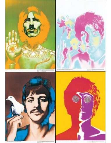 Beatles posters by Richard Avedon 1967 Popart poster set of 4