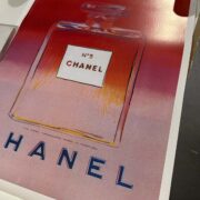 Original Authentic Andy Warhol Chanel N5 original poster Perfume Red medium Version 22 x 29 inches