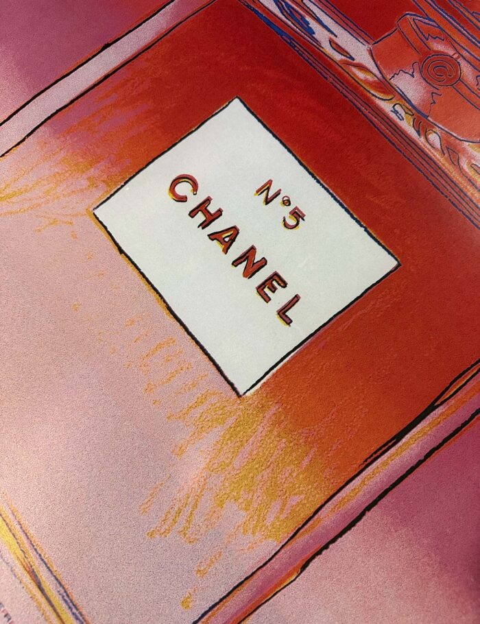 Original Authentic Andy Warhol Chanel N5 original poster Perfume Red medium Version 22 x 29 inches