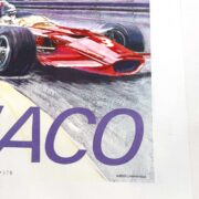 1971 Grand Prix Automobile of Monaco by Carpenter on linen Original