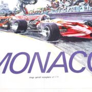 1971 Grand Prix Automobile of Monaco by Carpenter on linen Original