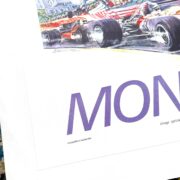 1971 Grand Prix Automobile of Monaco by Carpenter on linen Original