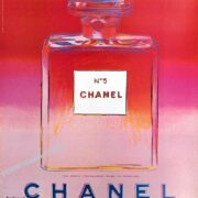 Original Authentic Andy Warhol Chanel N5 original poster Perfume Red medium Version 22 x 29 inches