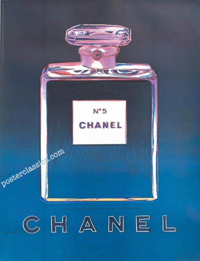 Original Authentic Andy Warhol Chanel N5 Original posters Perfume Complete Set of 4 posters (22 x 29 inches)