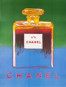 Andy Warhol Chanel N5 Perfume Green Blue 22 x 29 inches