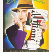 Cafe de Flore by Razzia original hand signed poster medium size