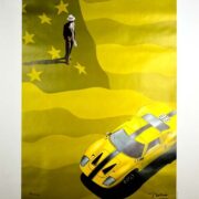 Razzia Louis Vuitton Parc de Bagatelle 2002 Ford GT original hand signed original sm