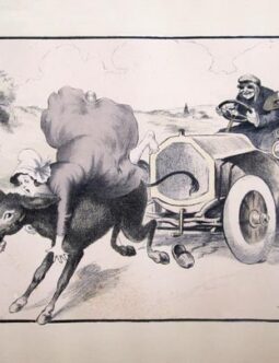 1890's Auto poster by Spahn 1900 ORIGINAL VINTAGE POSTER