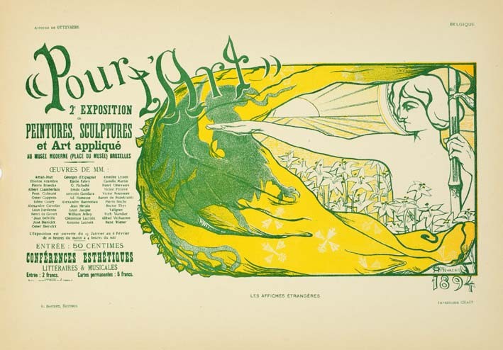 Pour l'art by Ottevaere for Les Affiches Etrangeres 1894