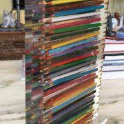 Colored Pencil Crayons by Arman 1995 Inclusion in Resin Sculpture