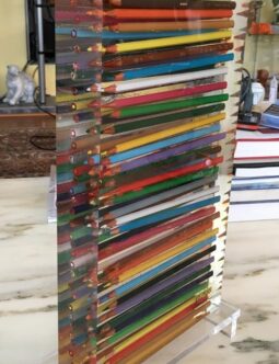 Colored Pencil Crayons by Arman 1995 Inclusion in Resin Sculpture