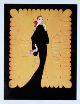 Lu Biscuits poster by Rene Gruau on linen original