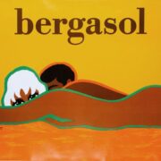 Bergasol by Bernard Villemot original c1974 vintage poster on linen