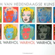 ANDY WARHOL 10 Marilyns 1990 ORIGINAL VINTAGE POP ART POSTER ON LINEN