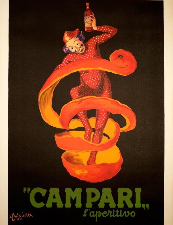 Campari L'Aperitivo by Leonetto Cappiello 1950c original Italian poster