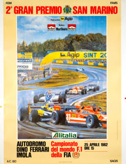 Imola Grand Prix – San Marino 1982, Michael Turner Poster