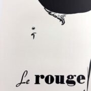 Rouge Baiser poster by Rene Gruau on linen