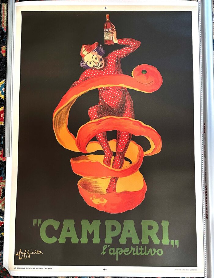 Campari L'Aperitivo by Leonetto Cappiello 1950c original Italian poster