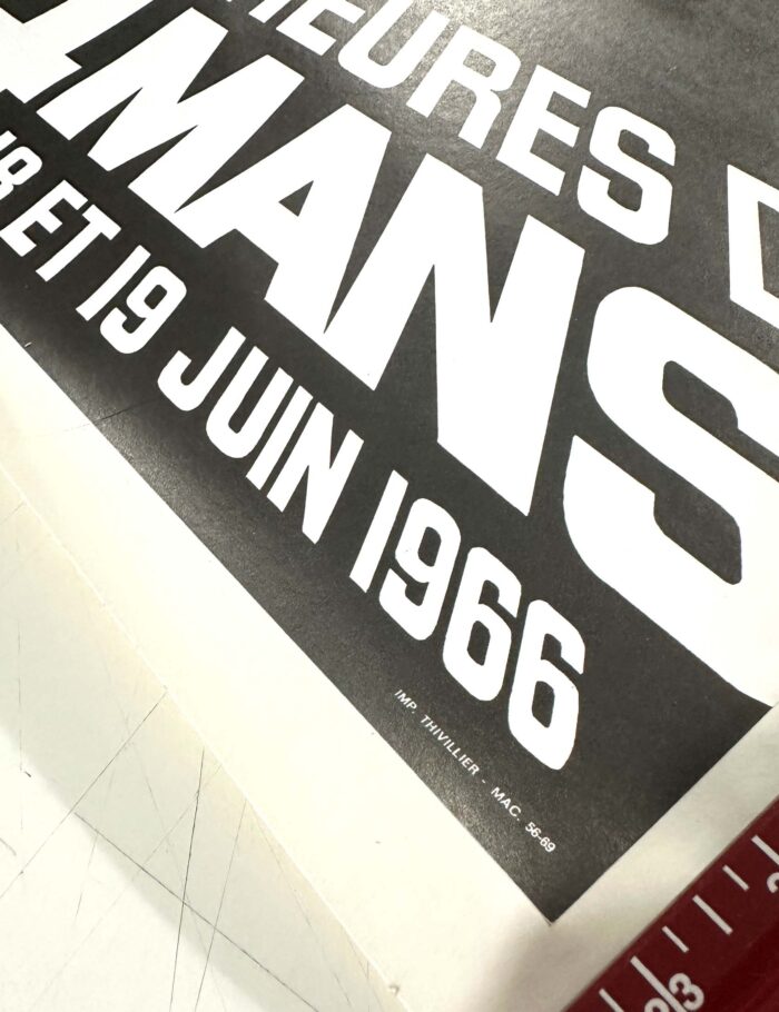 1966 24 hours du Mans (Lemans) by Maestri on linen