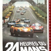 1966 24 hours du Mans (Lemans) by Maestri on linen