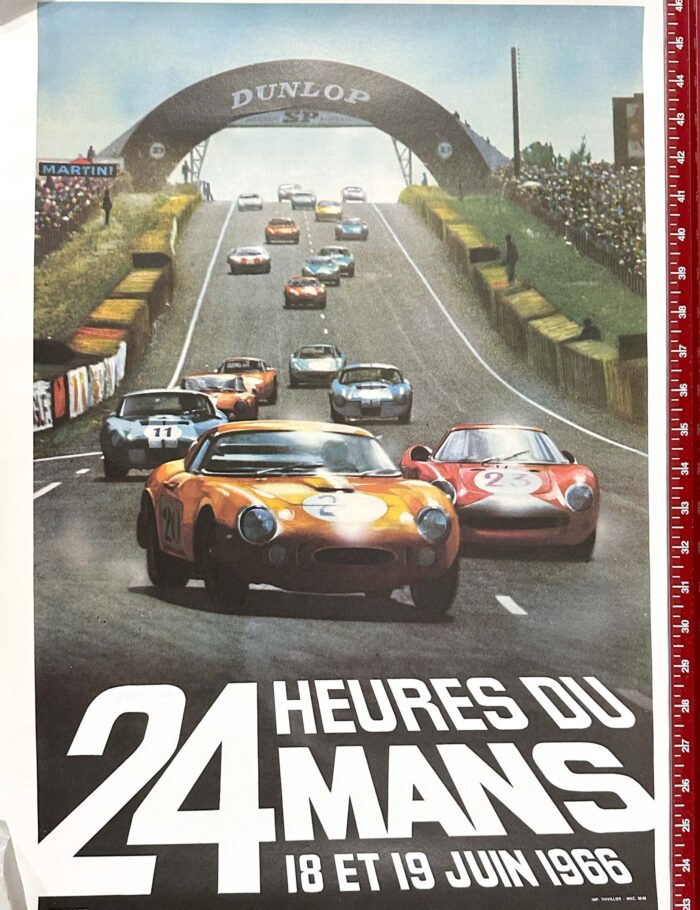 1966 24 hours du Mans (Lemans) by Maestri on linen