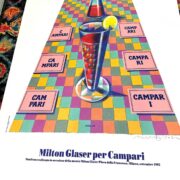 Campari by Milton Glaser signed on arches paper original vintage poster