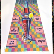 Campari by Milton Glaser signed on arches paper original vintage poster