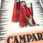 Campari Soda by Giovanni Mingozzi 1950 original vintage poster on linen