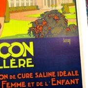 Besancon Tennis by Pillot 1923 vintage French TRAVEL POSTER