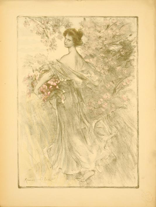 Printemps by Eliot for L'Estampe Moderne 1897 original plate