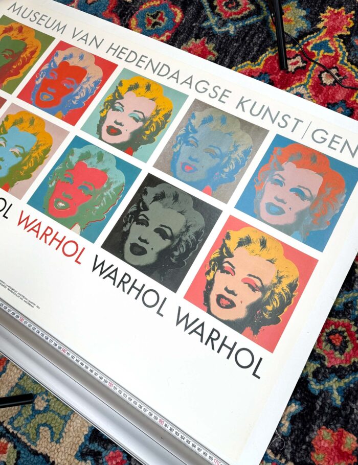 ANDY WARHOL 10 Marilyns 1990 ORIGINAL VINTAGE POP ART POSTER ON LINEN