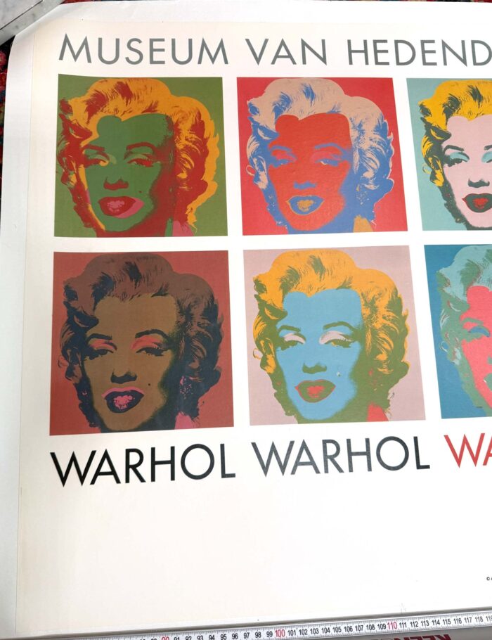 ANDY WARHOL 10 Marilyns 1990 ORIGINAL VINTAGE POP ART POSTER ON LINEN