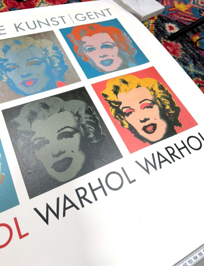 ANDY WARHOL 10 Marilyns 1990 ORIGINAL VINTAGE POP ART POSTER ON LINEN