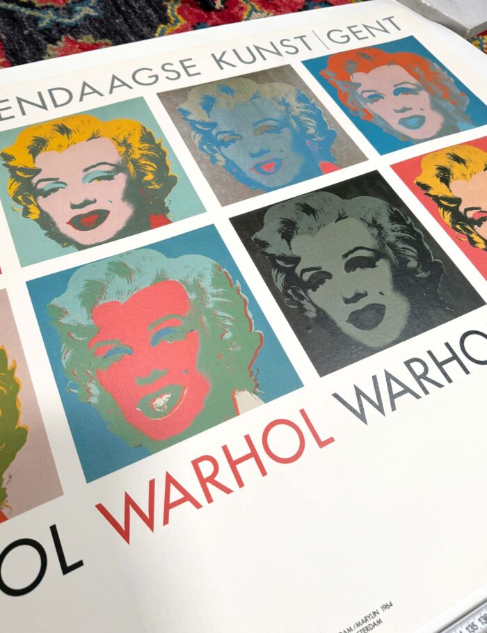 ANDY WARHOL 10 Marilyns 1990 ORIGINAL VINTAGE POP ART POSTER ON LINEN