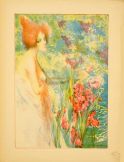 FLEUR DE MAI BY HERAN VINTAGE FRENCH POSTER ESTAMPE MODERNE 1897