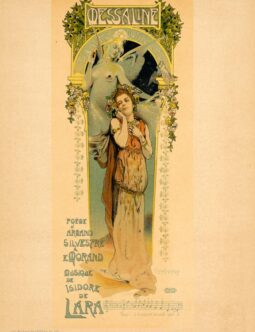MESSALINE BY HELLBRONS VINTAGE FRENCH POSTER MAITRE DE L'AFFICHE 1895/99