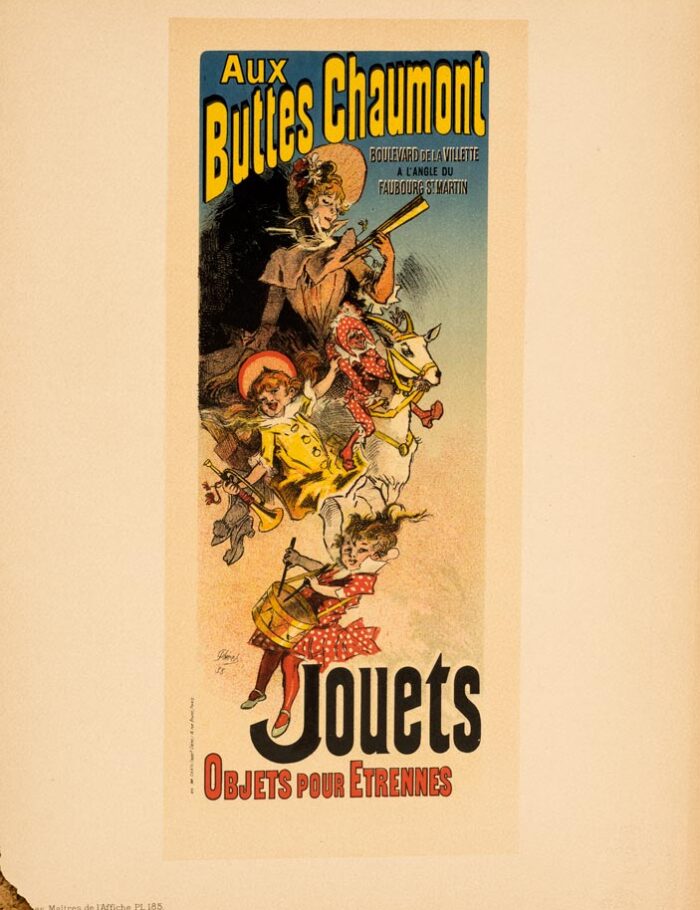 AUX BUTTES CHAUMONT BY CHERET MAITRE DE L'AFFICHE 1895/99