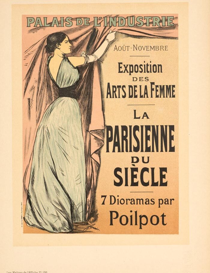 PALAIS DE L'INDUSTRIE BY CHERET MAITRE DE L'AFFICHE 1895/99