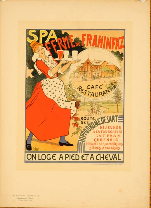 SPA FERME DE FRAHINFAZ BY CRESPIN MAITRE DE L'AFFICHE 1895/99