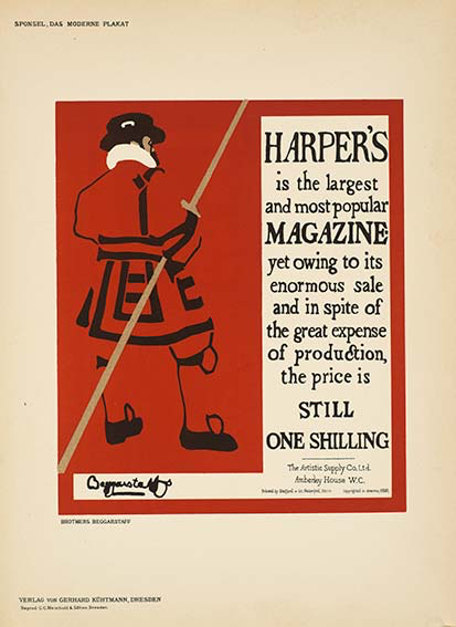 HARPERS BY BEGGARSTAFF DAS MODERNE PLAKAT 1897