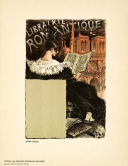 LIBRAIRIE ROMANTIQUE BY GRASSET DAS MODERNE PLAKAT 1897